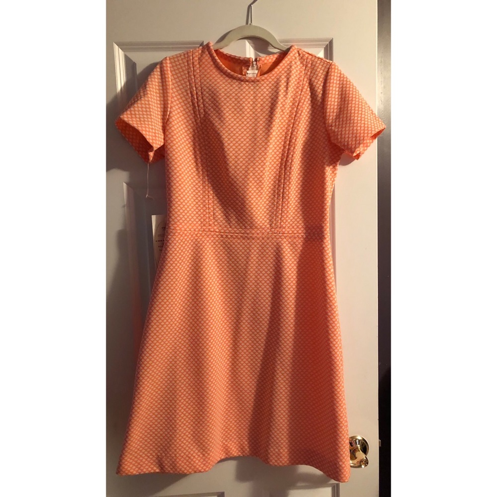 Vintage peach and white dress!